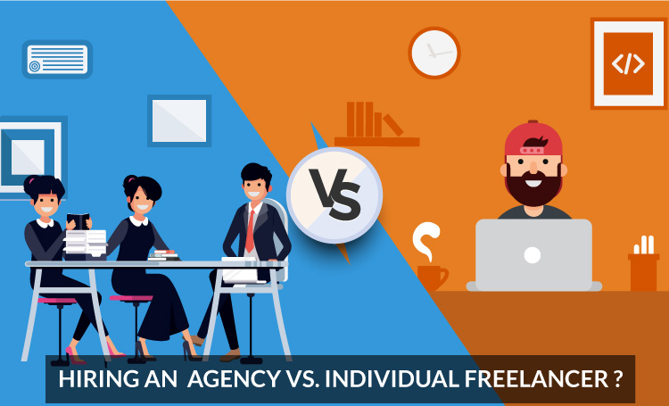 Pros and cons of hiring an agency vs. individual freelancer at Upwork.com