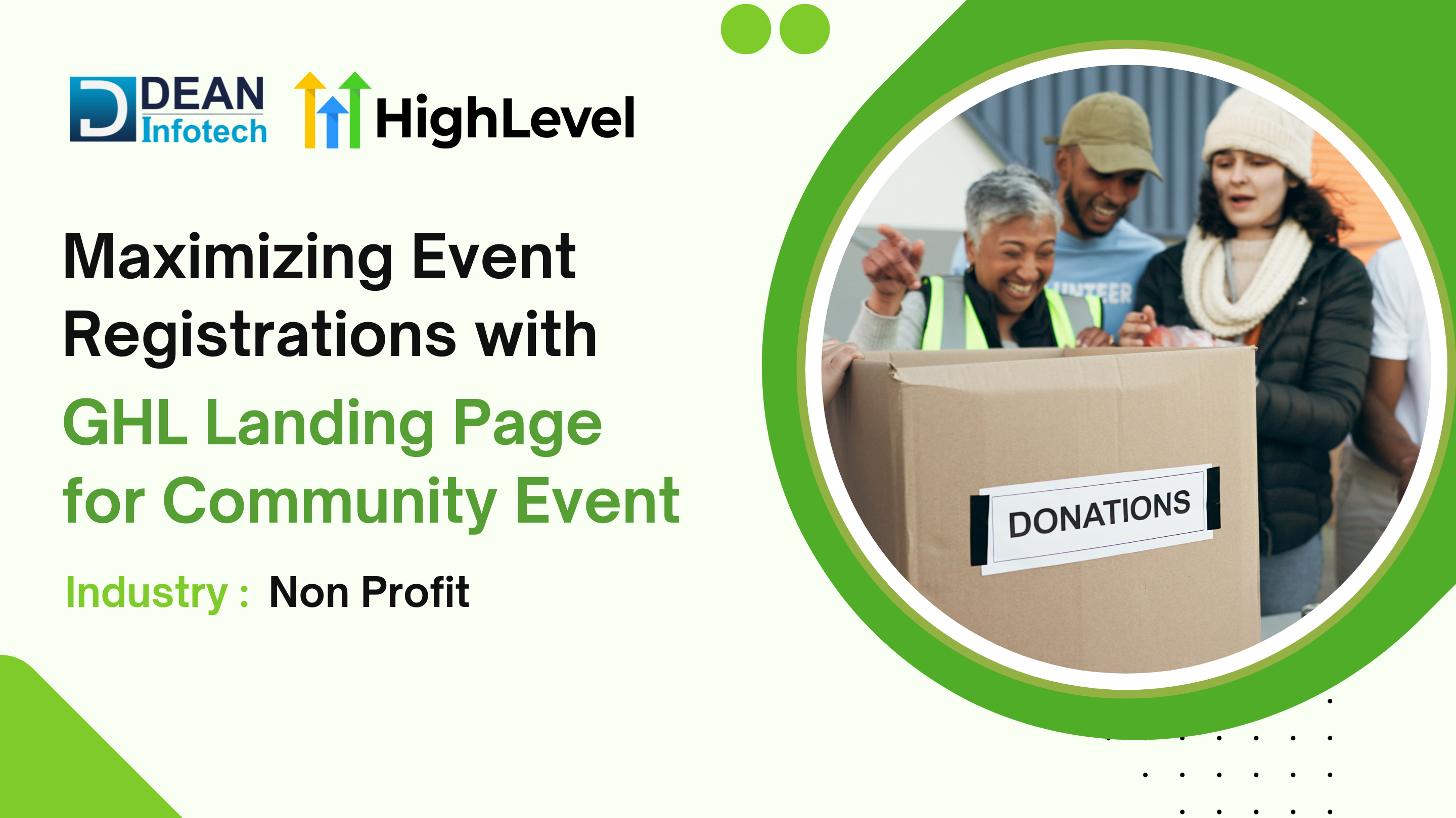 Maximizing Event Registrations for a Nonprofit Community Event with a GHL Landing Page