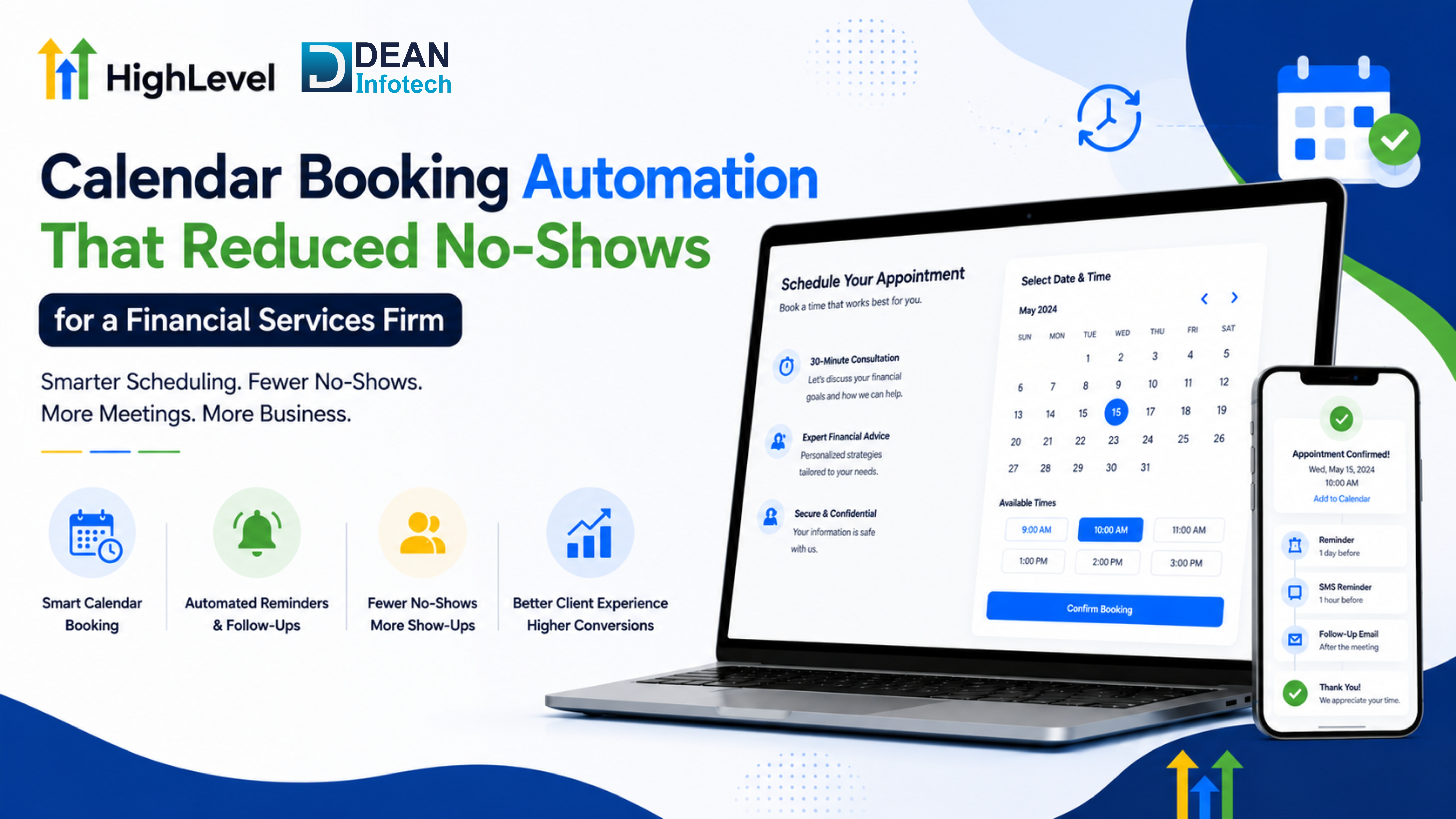 Calendar Booking Automation That Reduced No-Shows for a Financial Services Firm case study